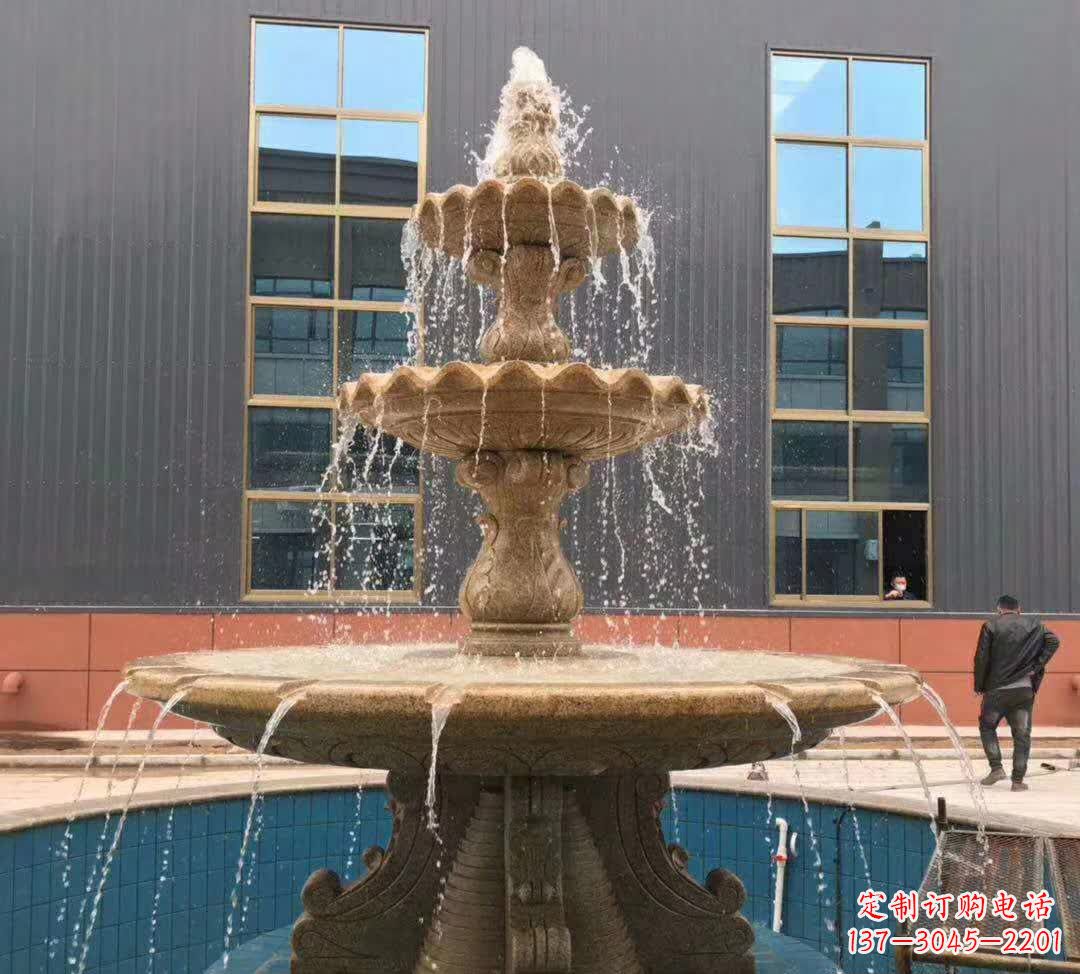 合肥晚霞红三层音乐喷泉