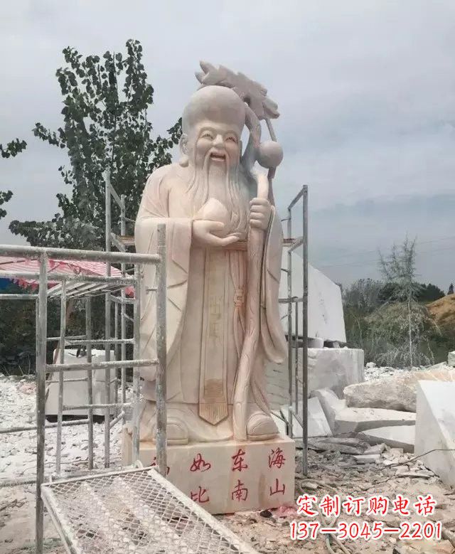 合肥晚霞红神像老寿星雕塑