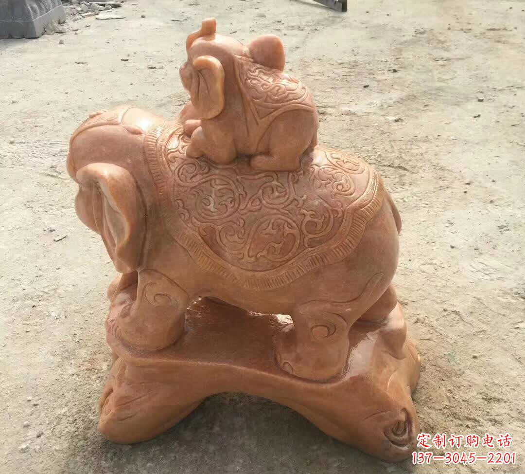合肥晚霞红小象招财动物