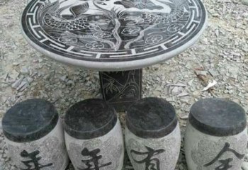 合肥仿古石桌凳，雕刻雅致的完美