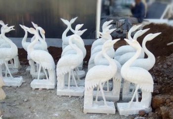 合肥精美工艺，传统雕刻——仙鹤石塑