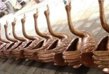 合肥优雅迷人的天鹅铜雕塑