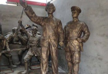 合肥青年时期毛主席铜雕，纪念未来的英雄