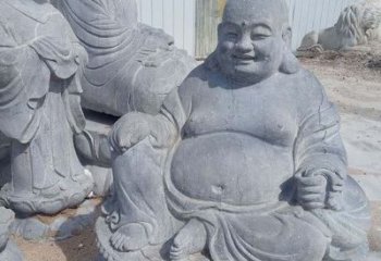 合肥青石仿古坐式弥勒佛雕塑