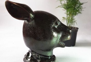 合肥表彰传统的中国生肖兔铜铸雕塑