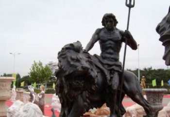 合肥狮子座铜雕：狮子雕塑把你的星座进行升华