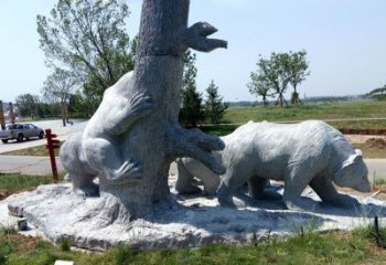 合肥欧洲风格狗熊公园雕塑