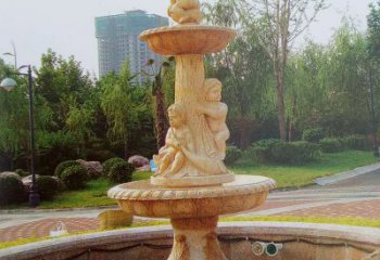 合肥石雕喷泉龙头——美观优雅的水景定制