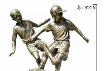 合肥踢足球人物铜雕112