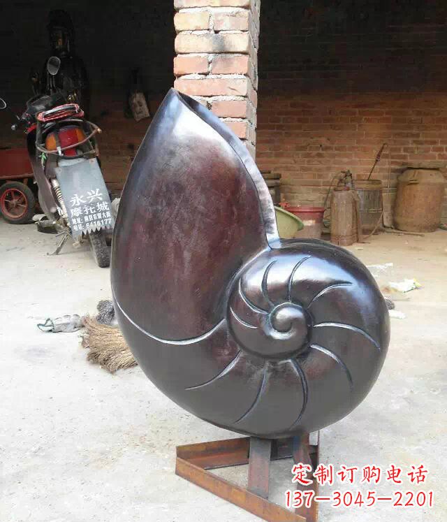 合肥蜗牛公园景观动物铜雕