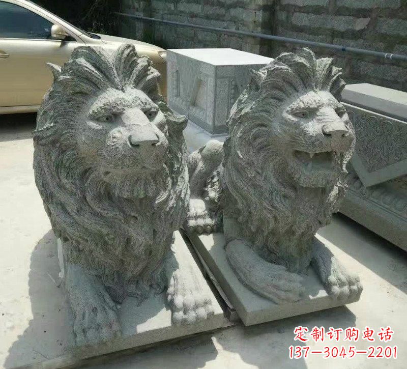 合肥卧式狮子石雕