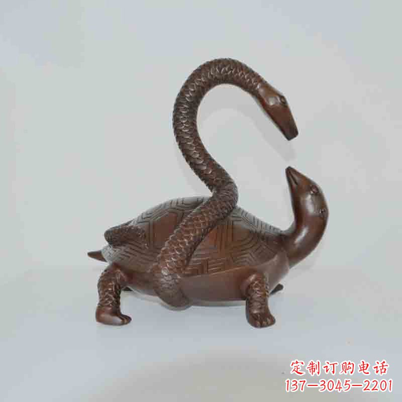 合肥乌龟背蛇龟蛇铜雕