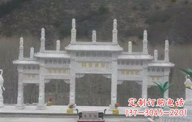 合肥五门牌坊石雕 (2)