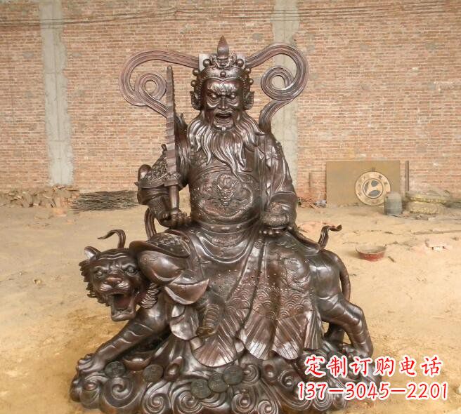 合肥武财神赵公明铜雕