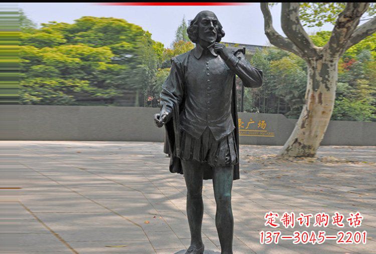 合肥西方名人莎士比亚铜雕