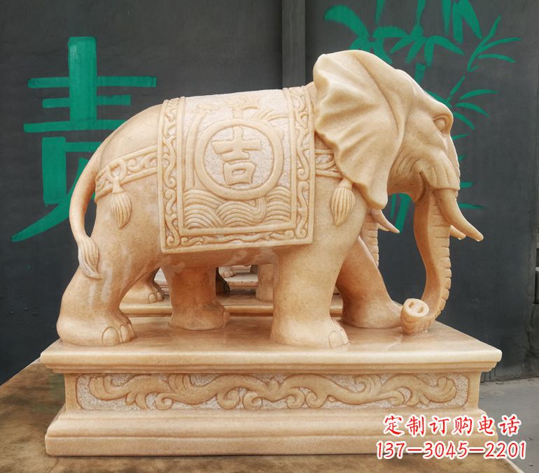 合肥现代石雕大象雕像