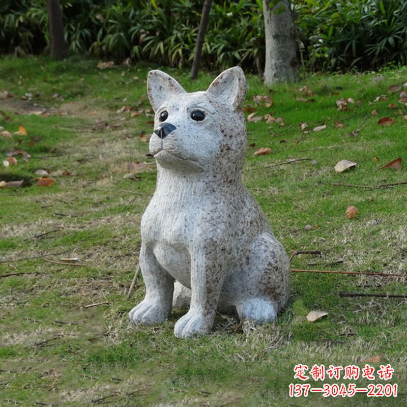 合肥小狗花岗岩石雕