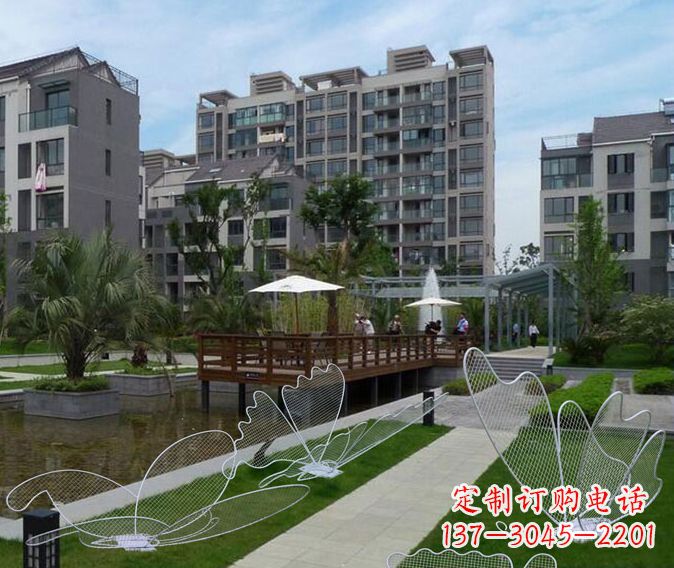 合肥小区不锈钢镂空蝴蝶雕塑