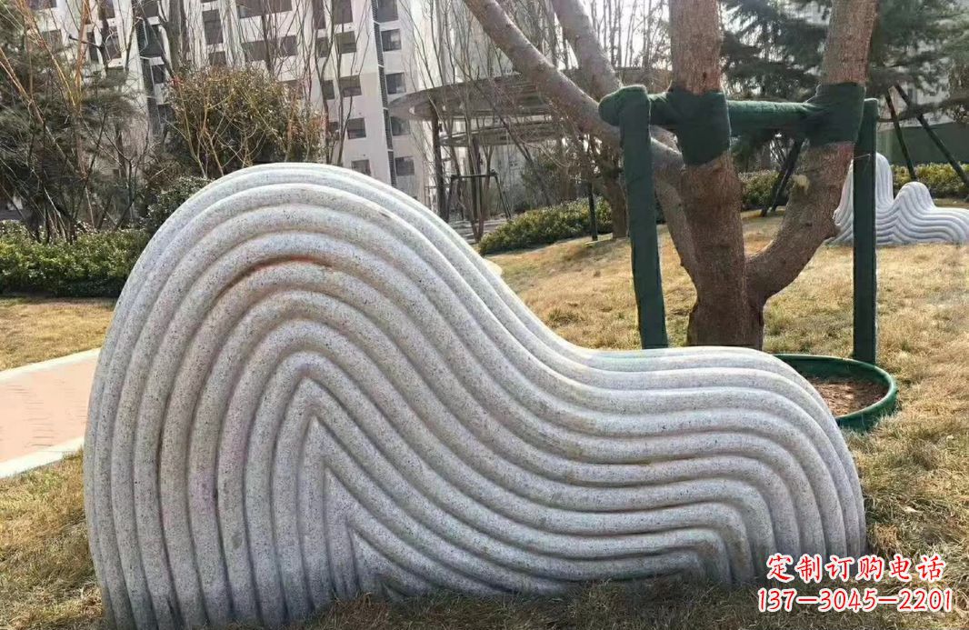 合肥小区大理石纹理假山雕塑