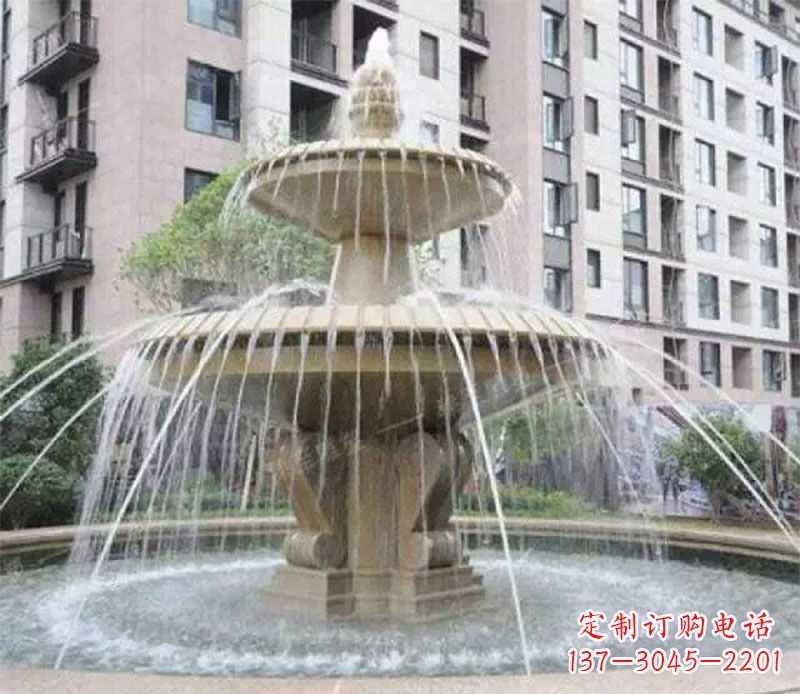 合肥小区大型喷泉景观石雕