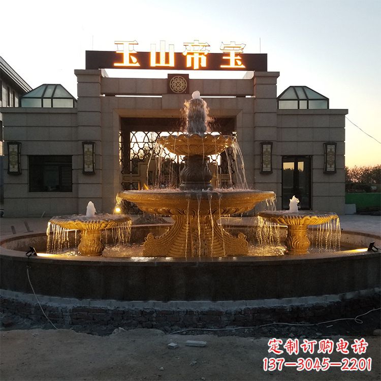 合肥小区广场欧式水景石雕喷泉