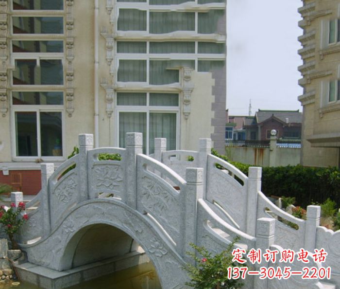 合肥小区景观大理石拱桥 (2)
