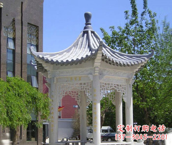 合肥小区景观大理石凉亭