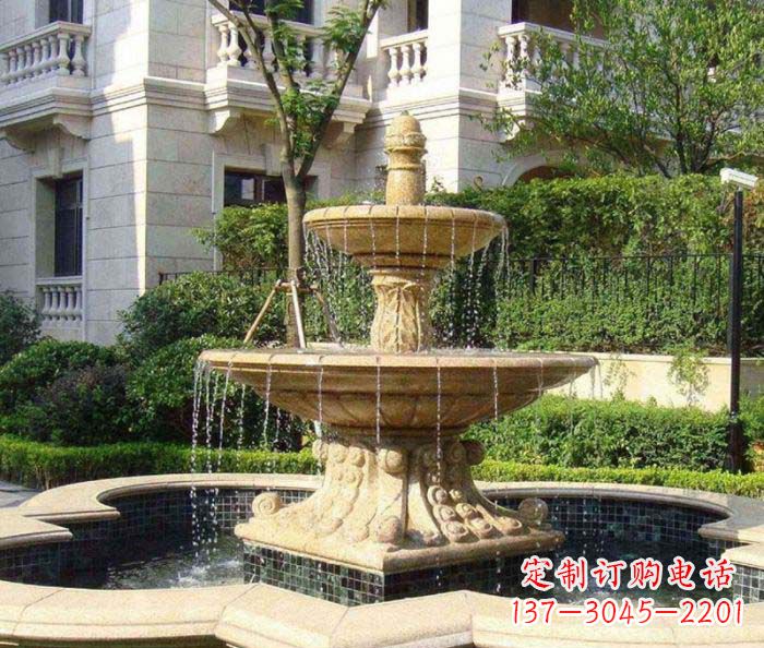 合肥小区景观大型喷泉石雕 (2)