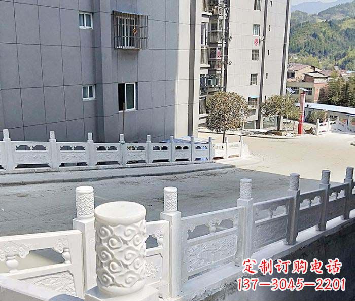 合肥小区景观汉白玉石雕栏板