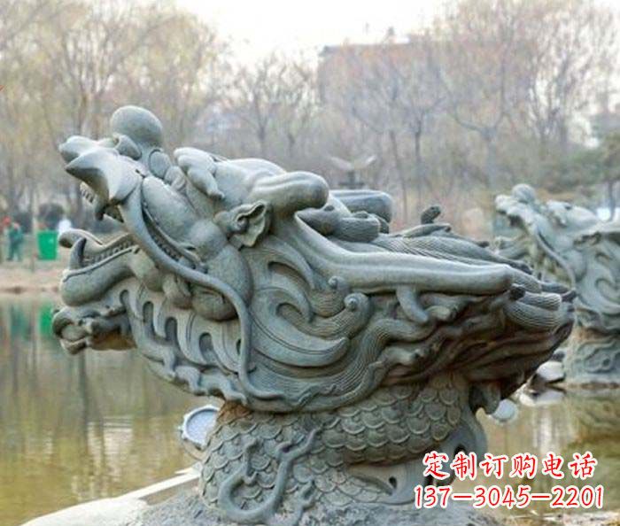 合肥小区景观龙头喷泉石雕