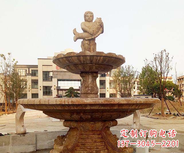 合肥小区景观欧式喷泉石雕