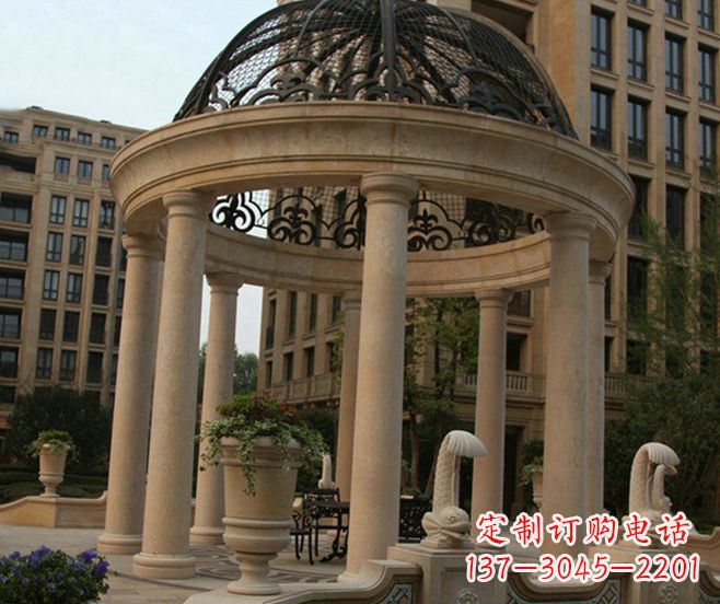 合肥小区景观欧式石雕凉亭