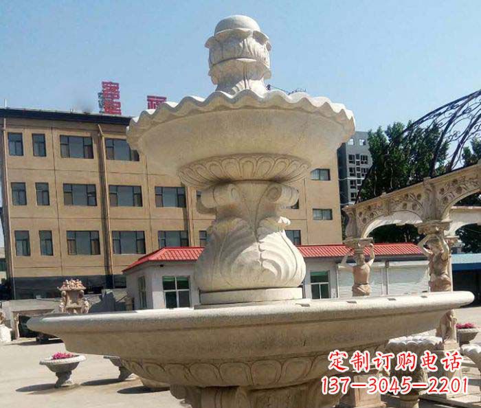 合肥小区景观砂岩大型喷泉石雕