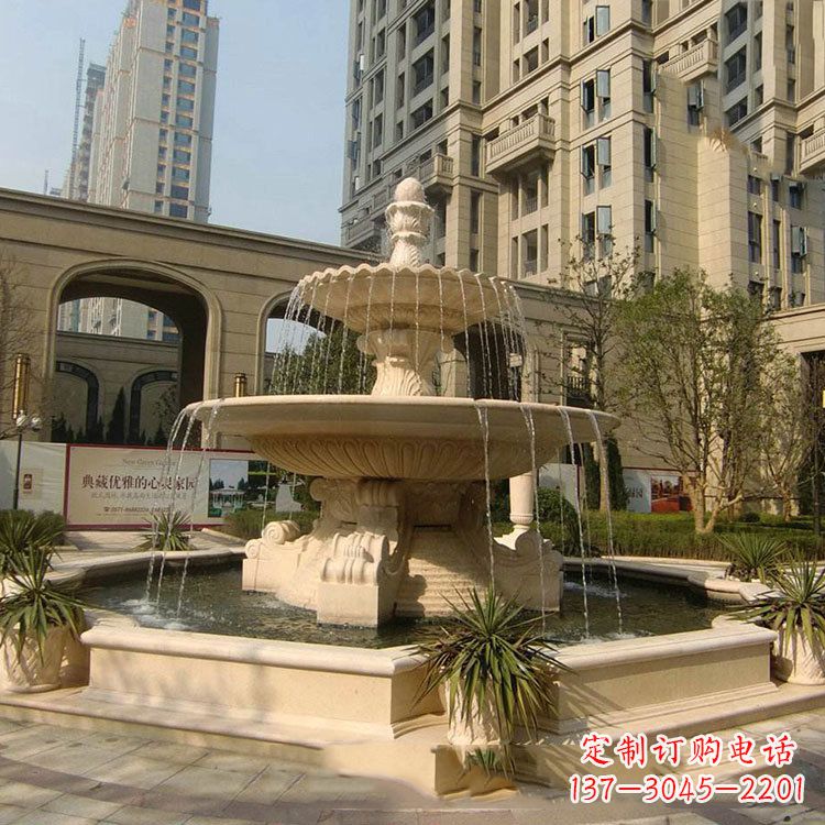 合肥小区庭院石雕欧式喷泉