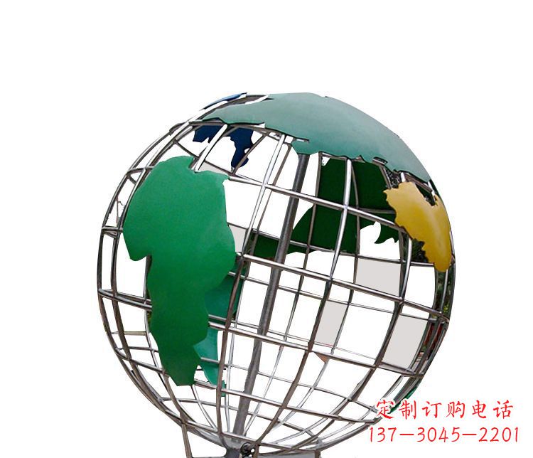 合肥校园不锈钢地球仪摆件雕塑