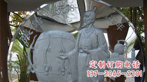 合肥校园不锈钢名人宣传雕塑