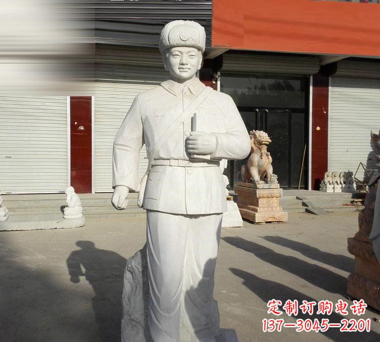 合肥校园大理石立式雷锋雕塑