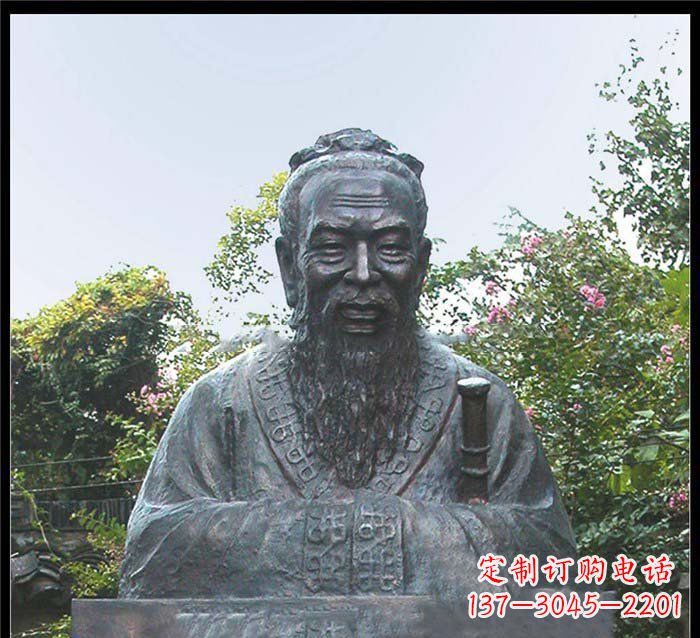 合肥校园大型孔子头像铜雕