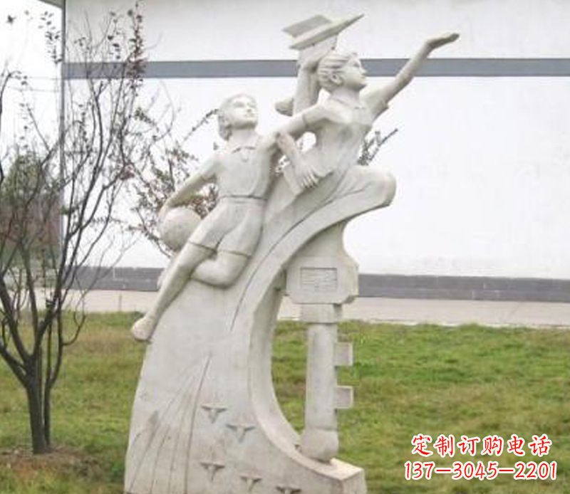 合肥校园飞天学生石雕