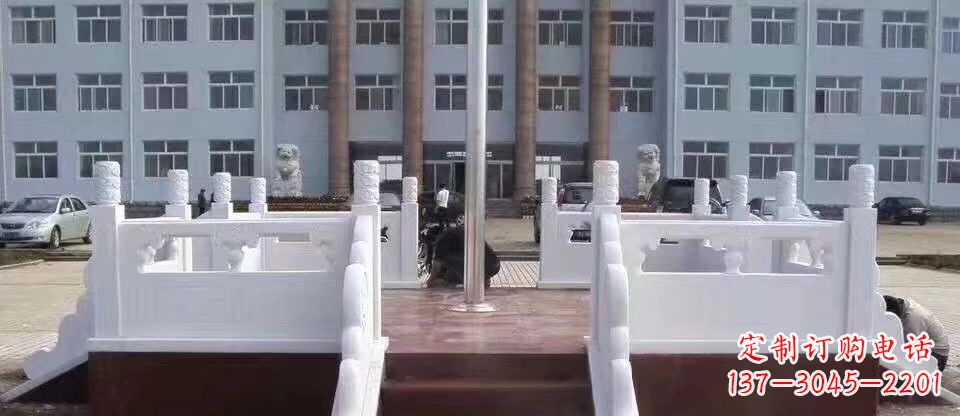 合肥校园汉白玉升旗台石雕