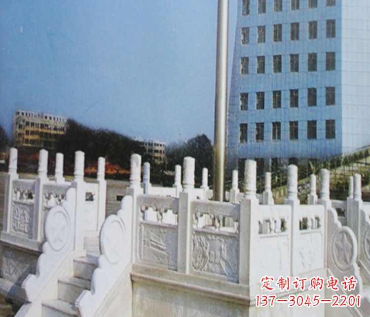 合肥校园汉白玉升旗台景观石雕