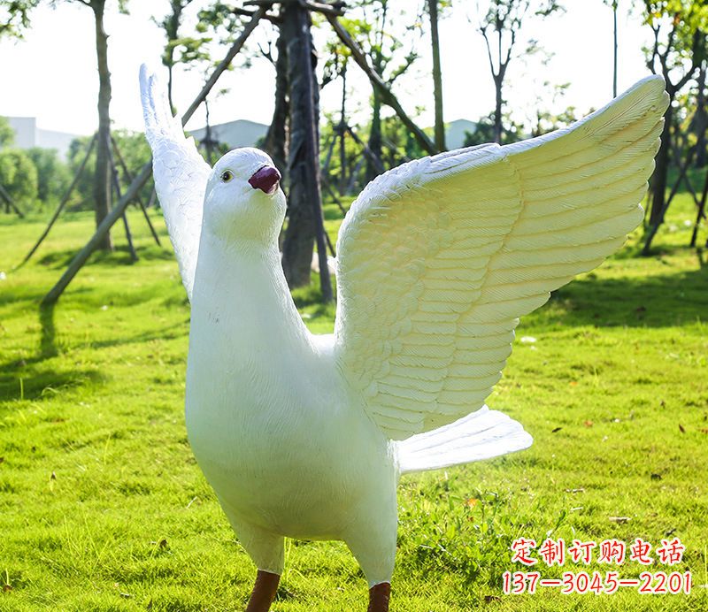 合肥校园和平鸽雕塑