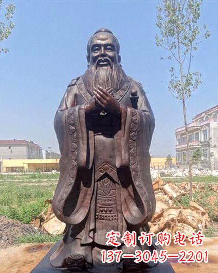 合肥校园孔子雕像 (2)
