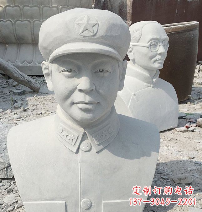 合肥校园雷锋头像石雕