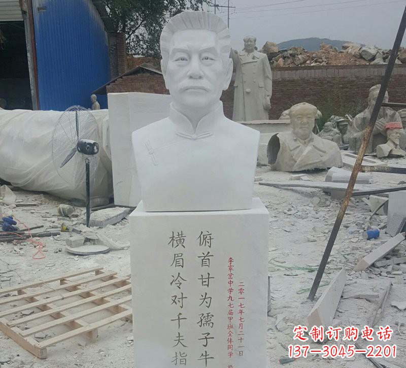 合肥校园鲁迅胸像石雕
