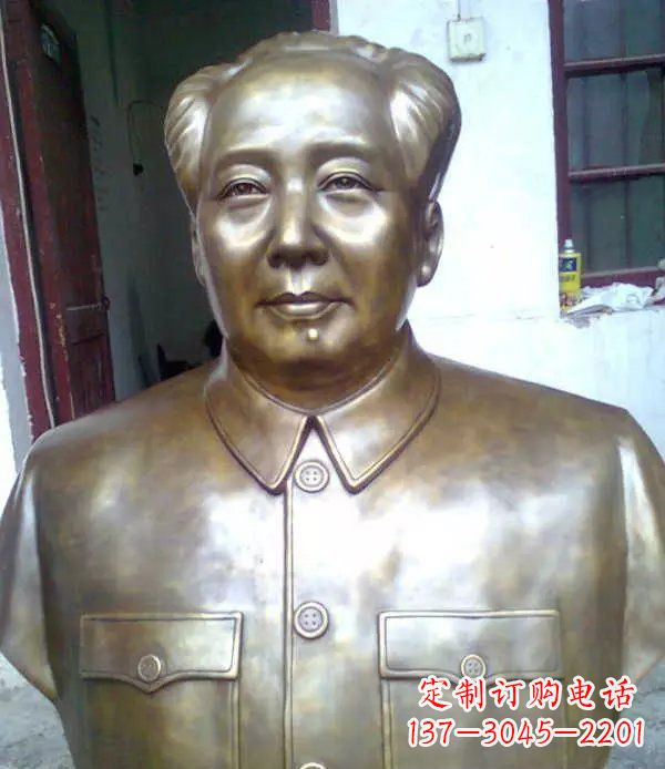 合肥校园毛主席胸像伟人铜雕