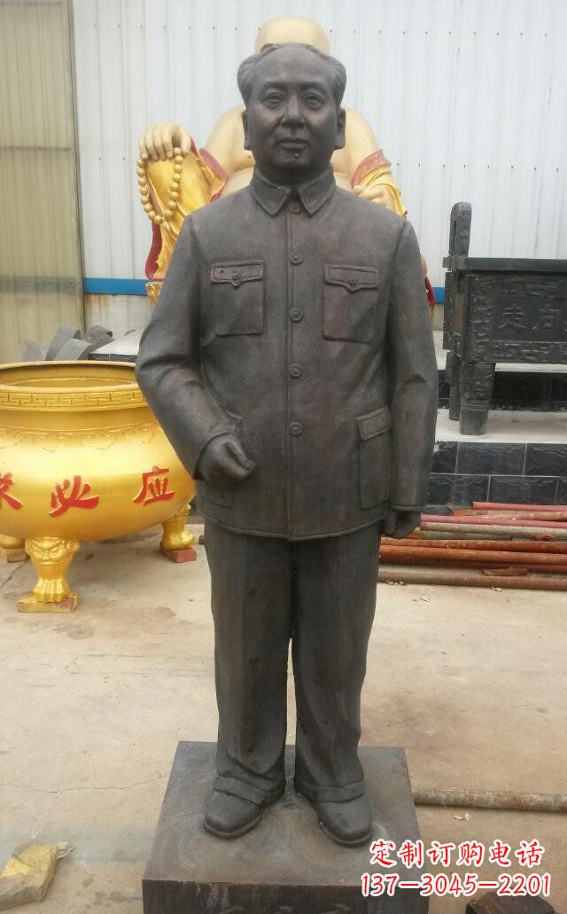 合肥校园毛主席伟人铜雕