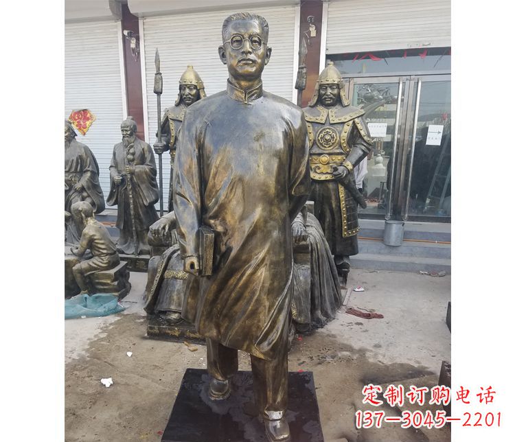 合肥校园名人立式陶行知铜雕
