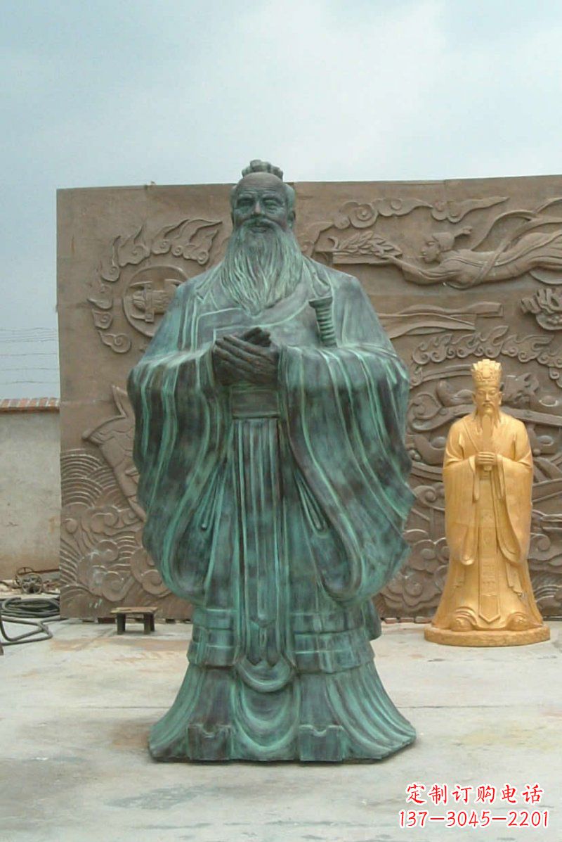 合肥校园青铜仿古孔子