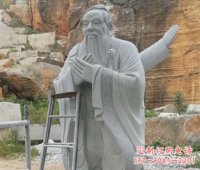 合肥校园人物大理石孔子石雕